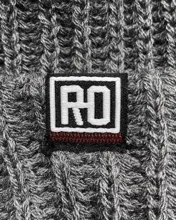 NLB Script Chunky Knit Grey Beanie