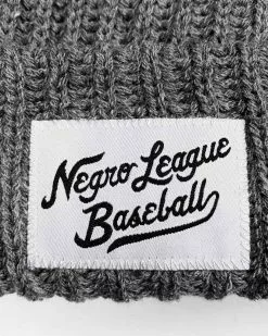 NLB Script Chunky Knit Grey Beanie