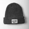 NLB Script Chunky Knit Grey Beanie