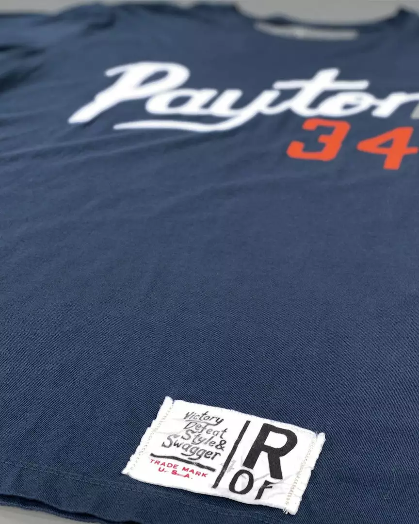Walter Payton Payton Script Navy Tee 7 Walter Payton Payton Script Navy Tee