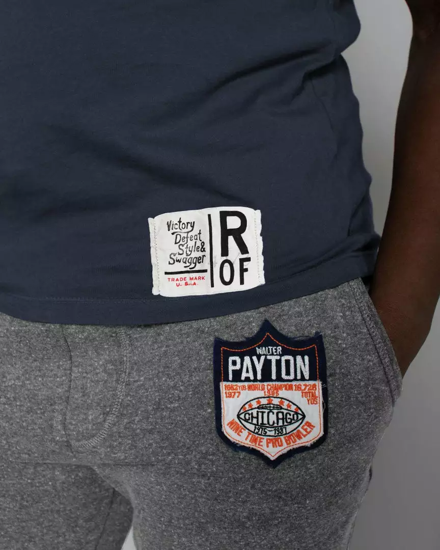 Walter Payton Payton Script Navy Tee 10 Walter Payton Payton Script Navy Tee