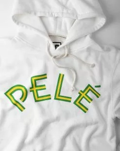 NEW ARRIVALS Pelé Brasil #10 Ivory Pullover Hoody