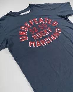 SPORT AND ICON Rocky Marciano Undefeated Navy Tee