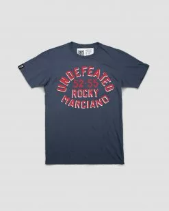 SPORT AND ICON Rocky Marciano Undefeated Navy Tee