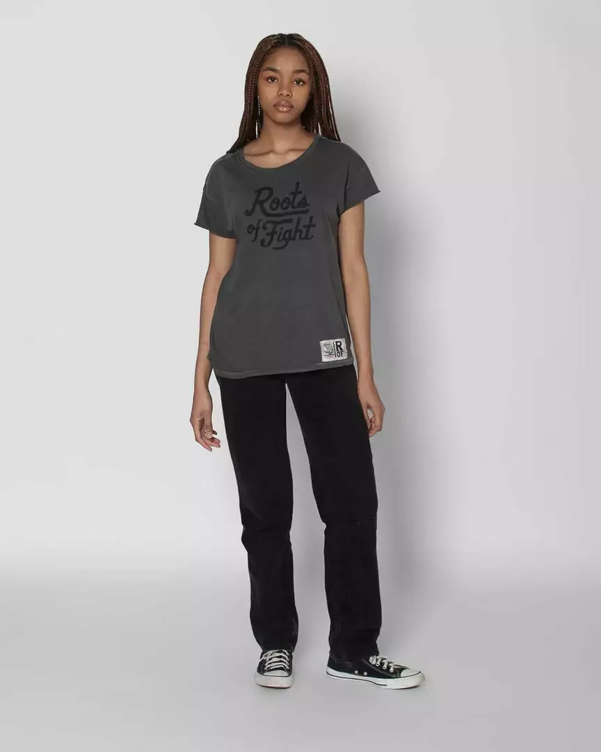 ROF COLLECTION ROF Women's Grey Tee 7 ROF COLLECTION ROF Women's Grey Tee
