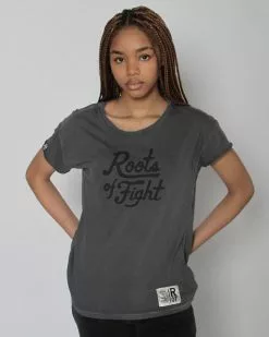 ROF COLLECTION ROF Women's Grey Tee