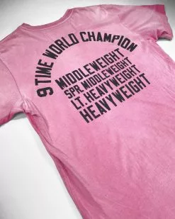 Roy Jones Jr. 9x Champion Pink Tee SPORT AND ICON