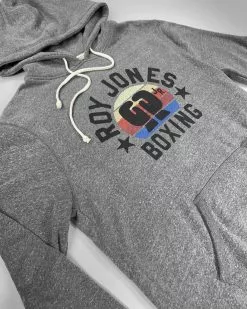 SPORT AND ICON Roy Jones Jr. Boxing Grey Pullover Hoody