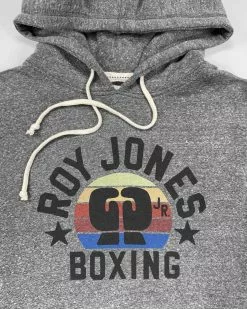 SPORT AND ICON Roy Jones Jr. Boxing Grey Pullover Hoody