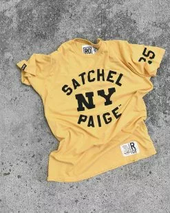 Satchel Paige NY Yellow Tee NEW ARRIVALS