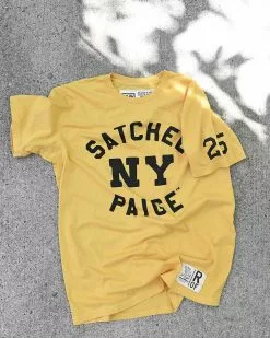 Satchel Paige NY Yellow Tee NEW ARRIVALS