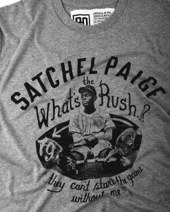 Satchel Paige What's The Rush Grey Tee NEW ARRIVALS