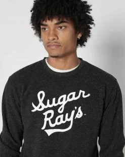 SPORT AND ICON Sugar Ray Robinson Black Sweatshirt