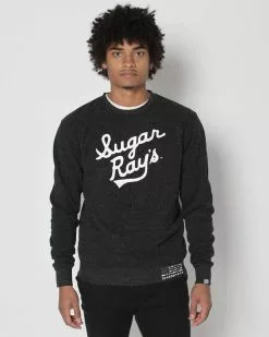 SPORT AND ICON Sugar Ray Robinson Black Sweatshirt