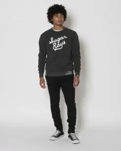 SPORT AND ICON Sugar Ray Robinson Black Sweatshirt