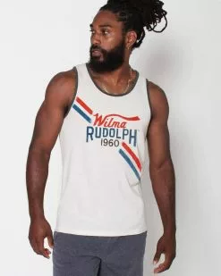 Wilma Rudolph 1960 Vintage White Tank SPORT AND ICON