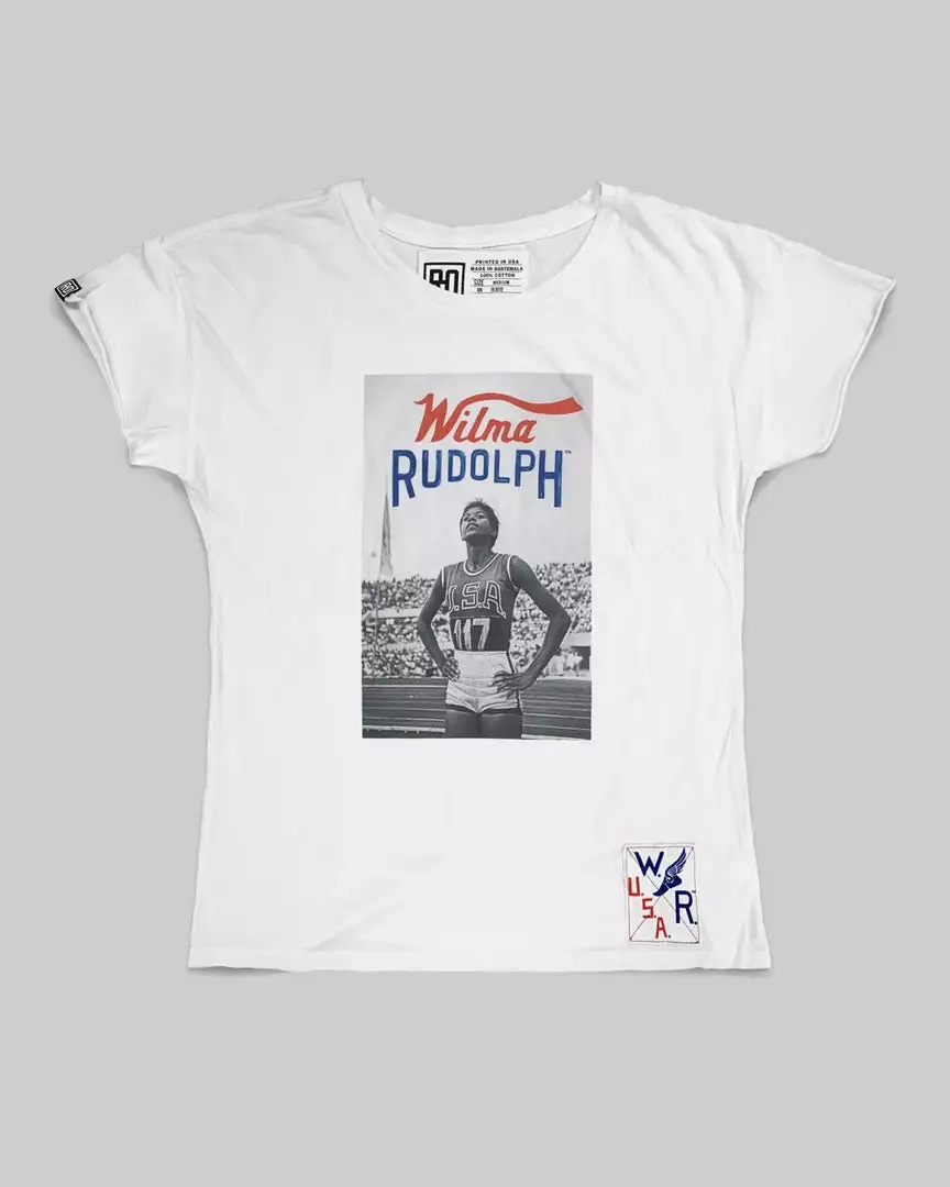 SPORT AND ICON Wilma Rudolph Photo Women's Tee 10 SPORT AND ICON Wilma Rudolph Photo Women's Tee