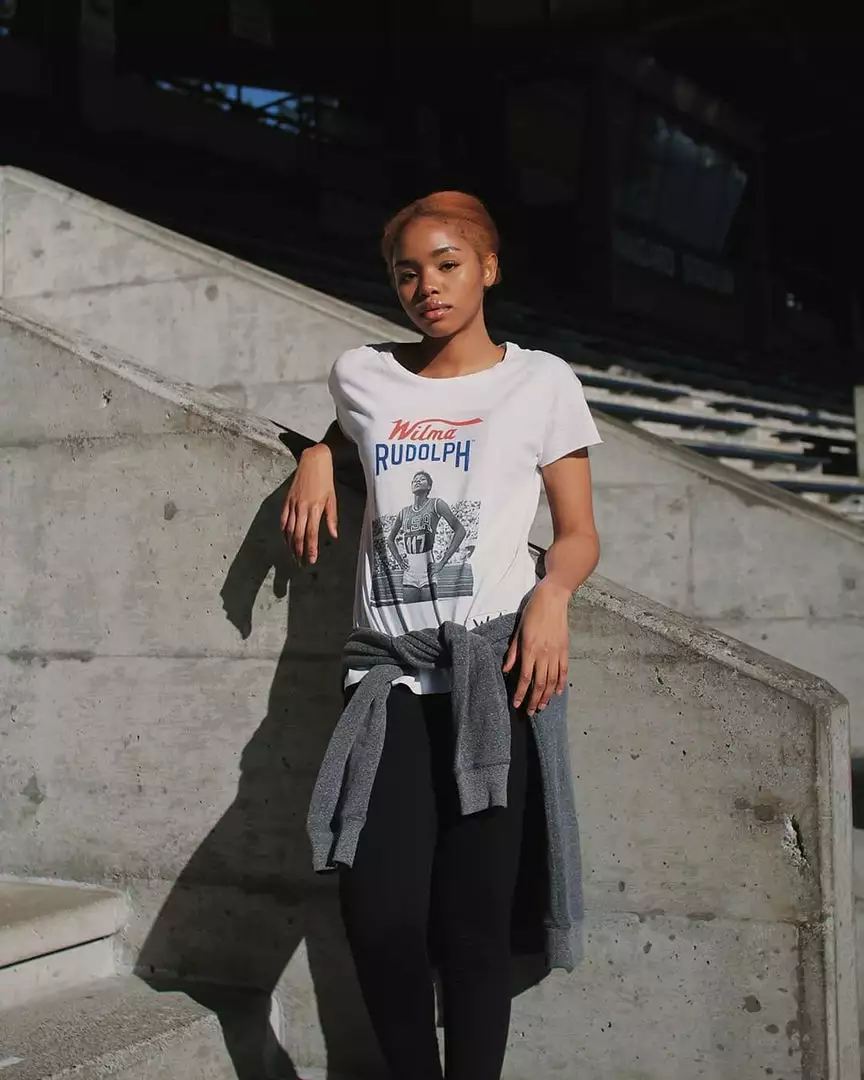 SPORT AND ICON Wilma Rudolph Photo Women's Tee 3 SPORT AND ICON Wilma Rudolph Photo Women's Tee